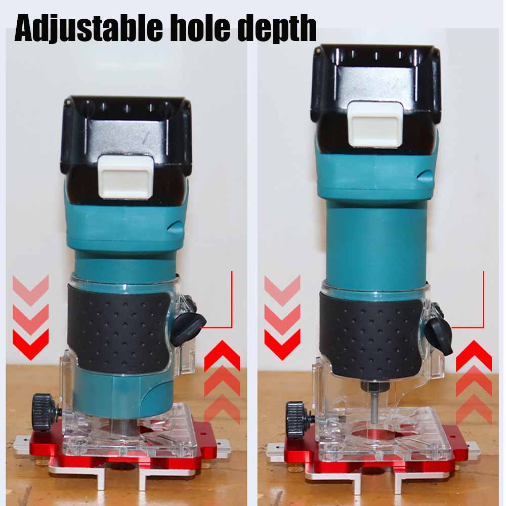 Woodworking 2-in-1 Slotted Positioning Plate Aluminum Alloy Drawer Handle Punching Template Wood Convenient Cut Auxiliary Tools - Image 9