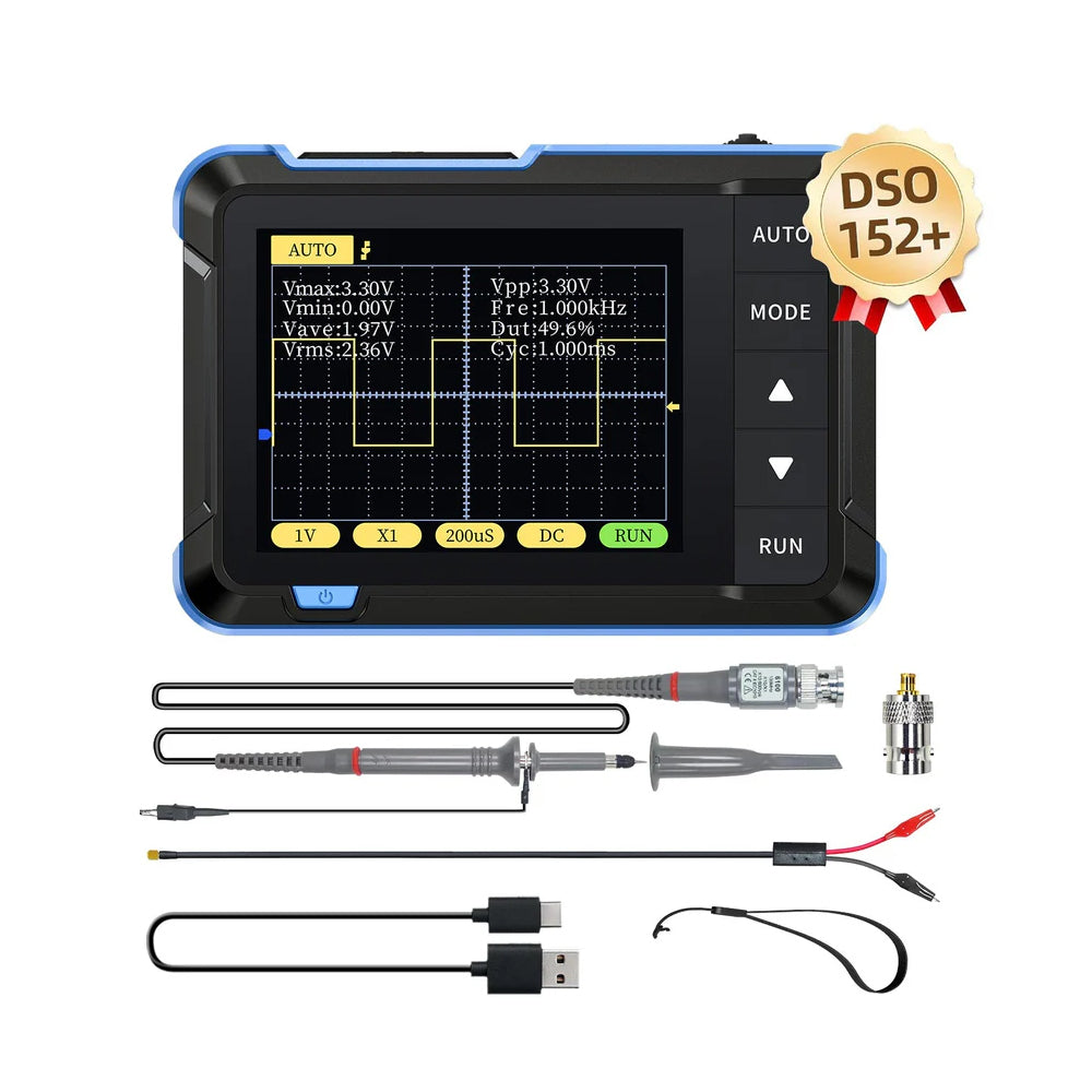 FNIRSI DSO152 Mini Handheld Digital Oscilloscope Appearance Updated to Blue - Image 2