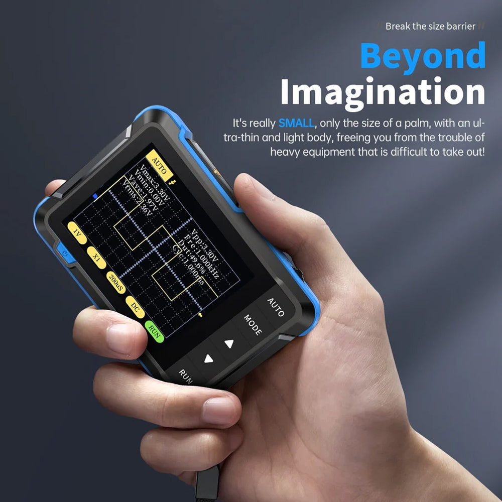FNIRSI DSO152 Mini Handheld Digital Oscilloscope Appearance Updated to Blue - Image 6