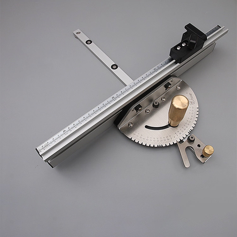 WNew Miter Gauge Fence With Track Stop Table Saw Router Woodworking Bench Tools Diy For Cutting Carpentry Squares Hand Tools - Image 6