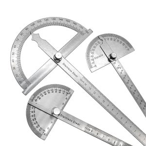 Goniometer Stainless Steel Protractor Metal Ruler Multi Angle Measuring Ruler Carpentry Tool Angle Meter Angle Finder Goniometro