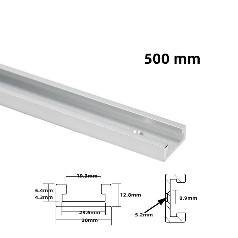 30 Type T-Track Limiter Aluminum Alloy Chute Woodworking Miter T Track Workbench Stop for DIY Saw Push Router Guide Tools - Image 7