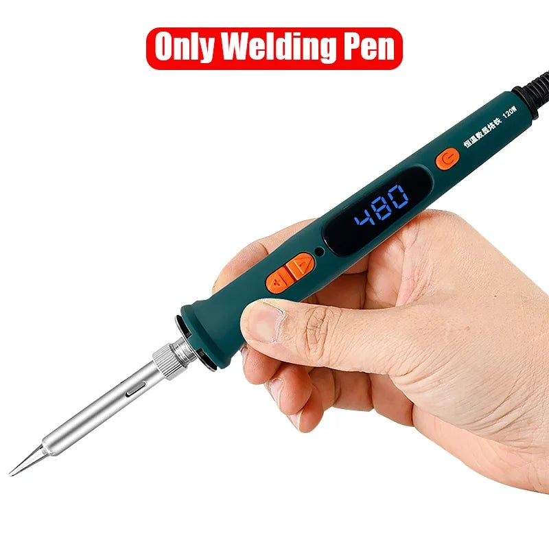 Electric Soldering Iron 220V 120W Soldering Iron Repair Soldering Tool Set LED Digital Display Adjustable Temperature 200-600℃ - Image 8