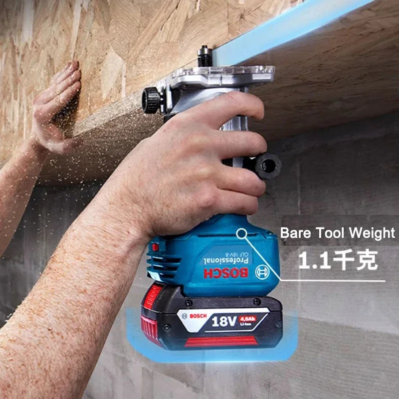 Bosch GLF 18V-8 18V Electric Trimmer Wood Router Machine 30000RPM Carpentry Tool for Woodwork Trimming Grooving Carving Milling - Image 6