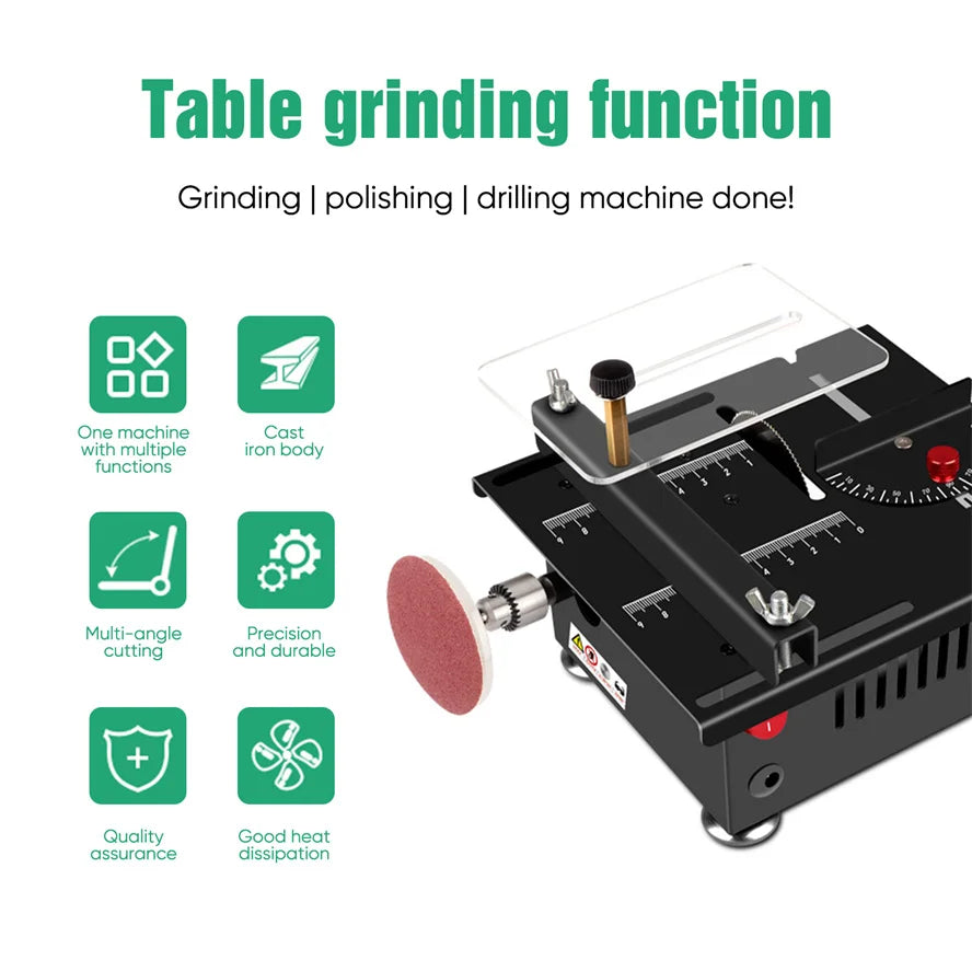 Mini Multifunctional Table Saw Electric Desktop Saws Small Household DIY Cutting Tool Woodworking Bench Lathe Cutter Machine - Image 6