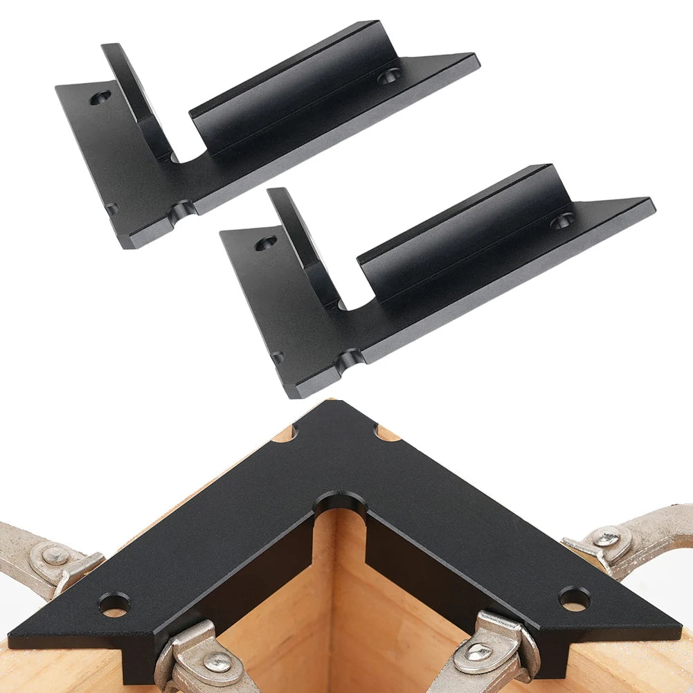 2PCS Right Angle Clamps Right Angle Clamps 90 Degree Positioner Squares Woodworking Aluminium Alloy 90-degree Angle Positioner