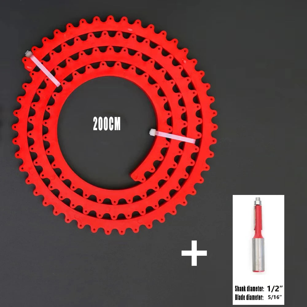 Woodworking Gear Driven Profiling Strip Flexible Curve Template Adjustable&Fixed Complex Shape Contour Woodworking Tool Guide - Image 8
