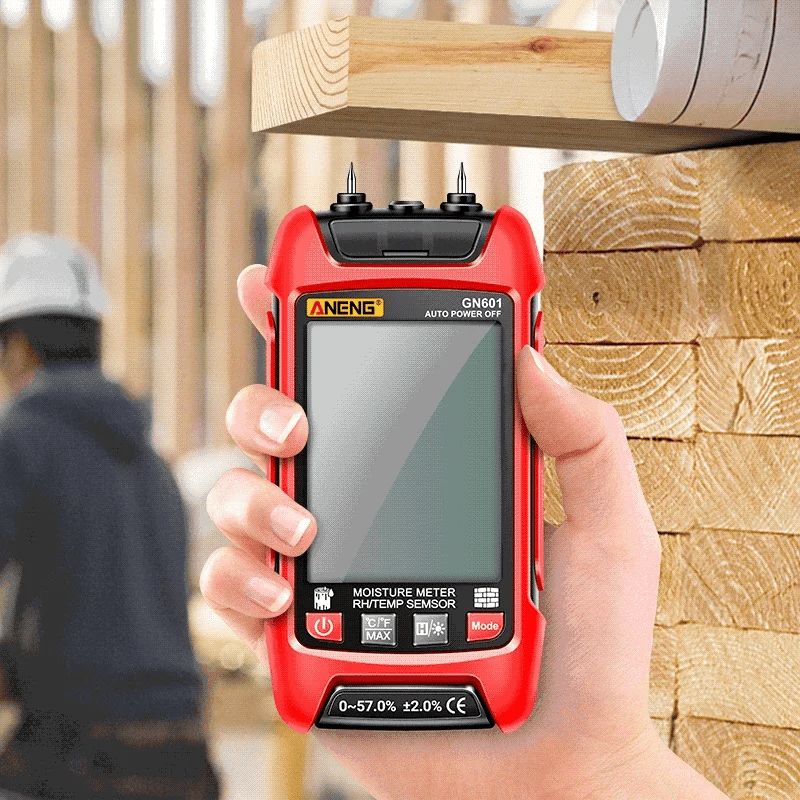 ANENG GN601 Digital Wood Moisture Meter 0~99.9% Timber Hygrometer Meter Multiscene Measure Temperature Humidity Probe Testers - Image 2