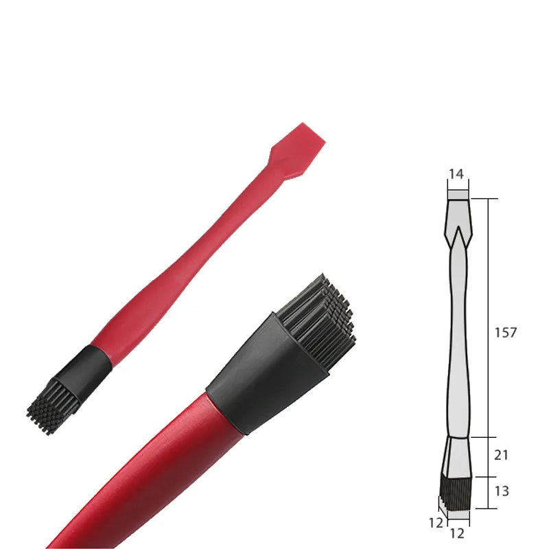 Wnew 4Pcs Silicone Glue Kit Wide Narrow Brush with Flat Scraper and Glue Tray Woodworking Gluing Kit Set - Image 12