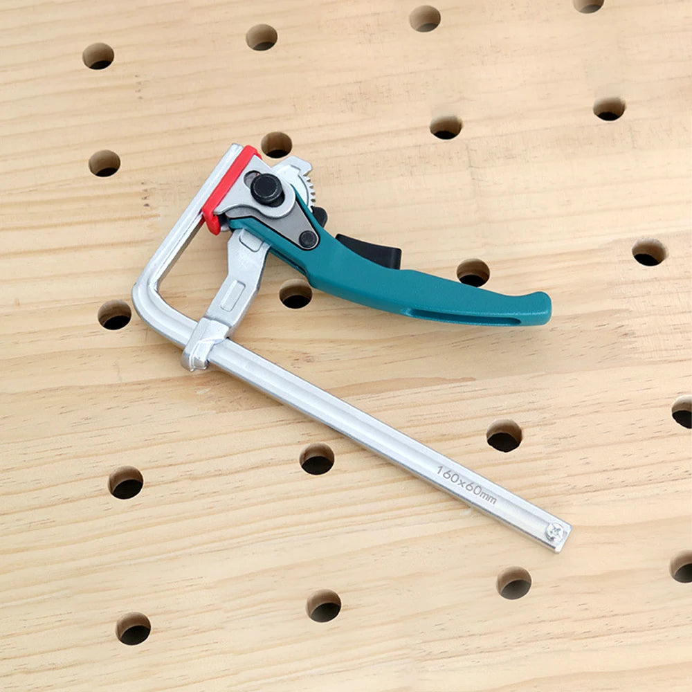 Handle Quick Ratchet Track Clamp Woodworking Tools for Festo Makita Dewalt Metabo Einhell Guide Rail Cyan Ratchet Track Clamp - Image 5