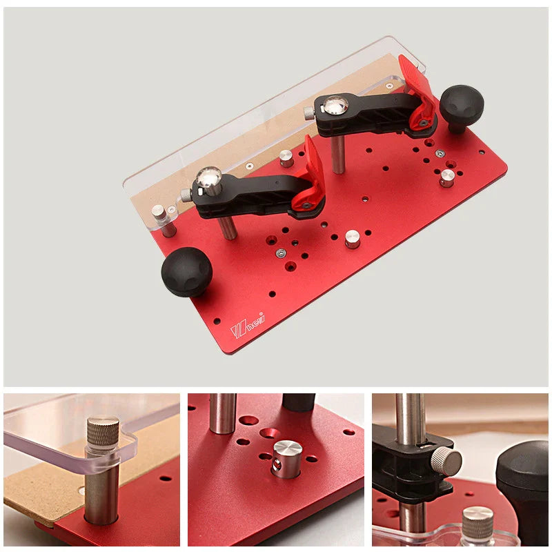 【Shipped from within the USA】Push Block Plate Inverted Wood Router Safety Electric Trimming Engraving Machine Push Fence for Router Table Right Angle Cutter - Image 4