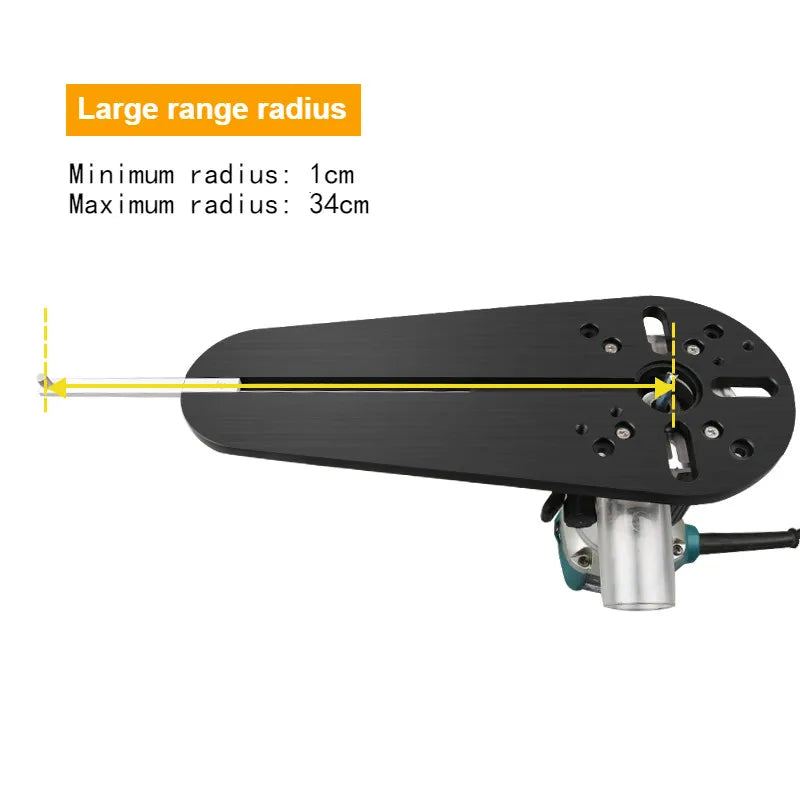 Circle Cutting Jig for Bosch Makita Electric Hand Trimmer Wood Router Circle Milling Groove DIY Tools Woodworking Milling - Image 3