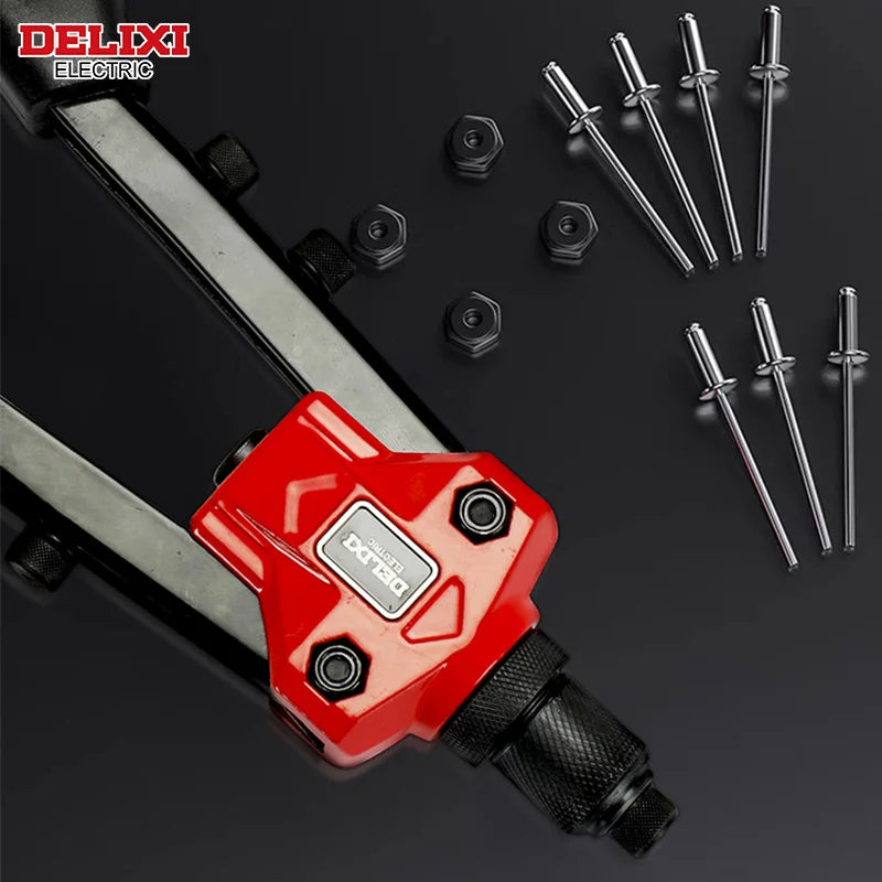 DELIXI ELECTRIC Rivet Gun,Manual Professional Pull Gun High Lever More labor-saving,TighteningandRiveting of Metal SheetandPipe - Image 4
