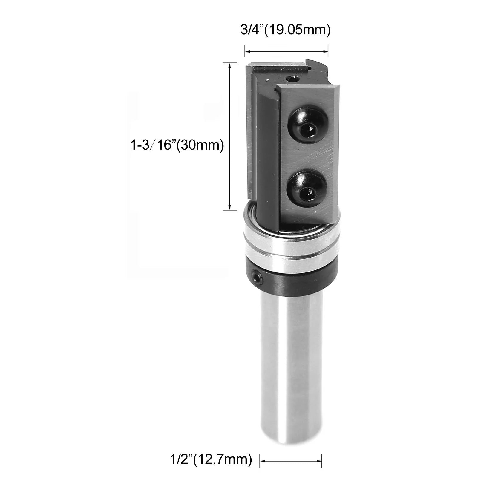 1PCS Milling Cutter 8/12/12.7mm Shank Wood Planer Bit Trimming Router Bit Insert for Woodworking Trimming Slotting Tools - Image 8