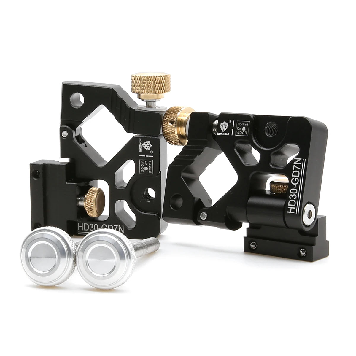 Hooked On Wood 2pcs Folding Guide Rail Clamp HD30-GD7N Woodworking Bench Dog Flip Clamps Folding Rail Clip For MFT System - Image 2