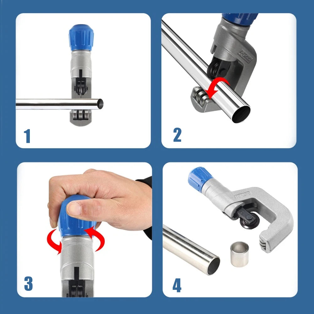 Bearing Roller Type Tube Cutter 4-32/5-50/6-70mm Professional Cutter for Stainless Steel Copper Tube Iron Plumbing Cutting Tool - Image 3