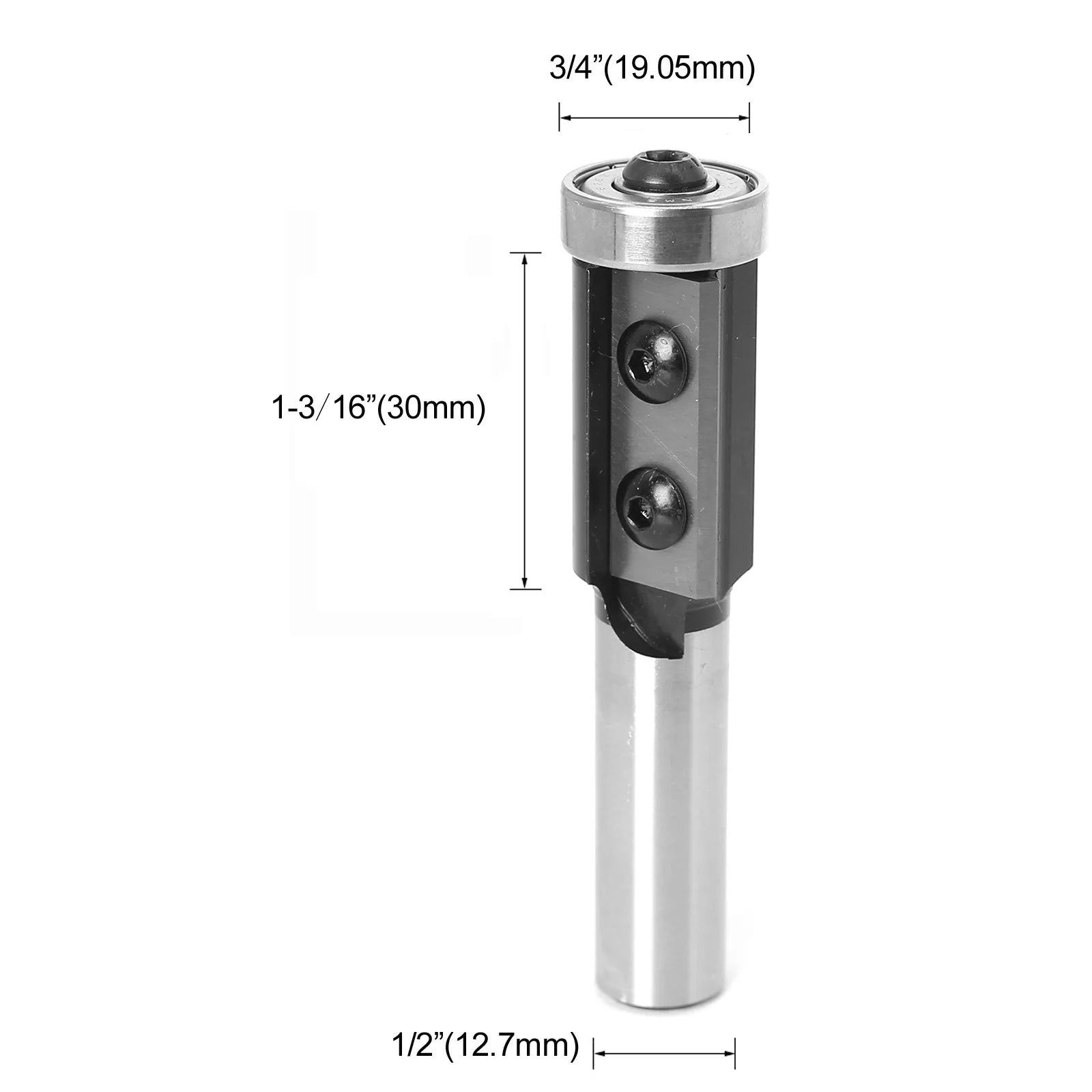 1PCS Milling Cutter 8/12/12.7mm Shank Wood Planer Bit Trimming Router Bit Insert for Woodworking Trimming Slotting Tools - Image 6