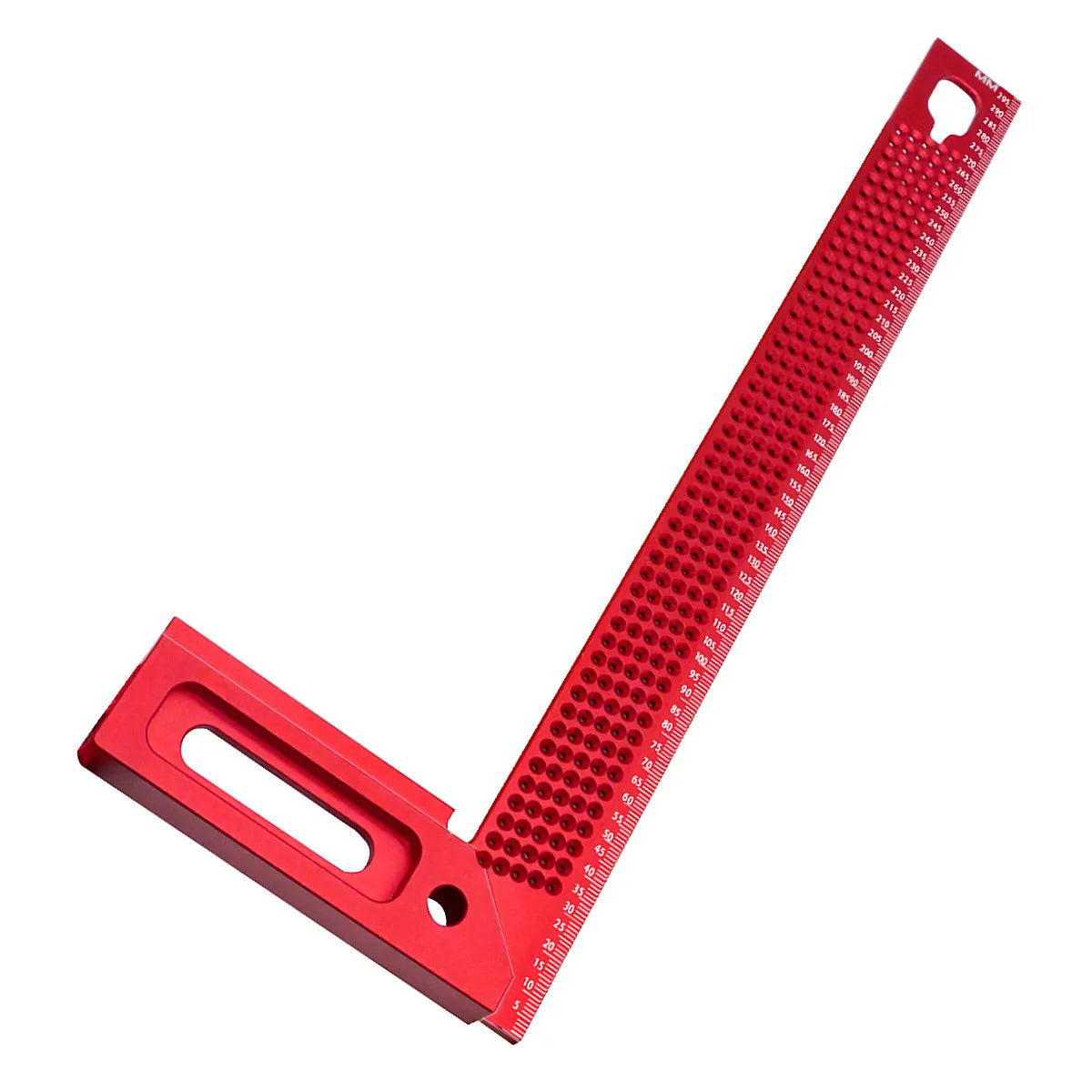 Woodworking Square Aluminum Framing Mitre Square Carpenter Scribe L-Type Hole Ruler Aluminum Right Angle Protractor Mark Gauge - Image 3