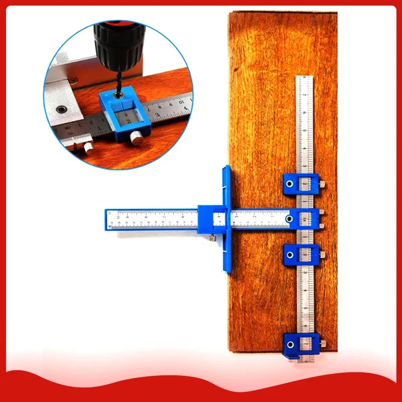 Location Drill Bit kit Woodworking Multi-purpose Drill Punch Jig Drill Guide Cabinet Handle Knob Furniture Template hand tool - Image 2