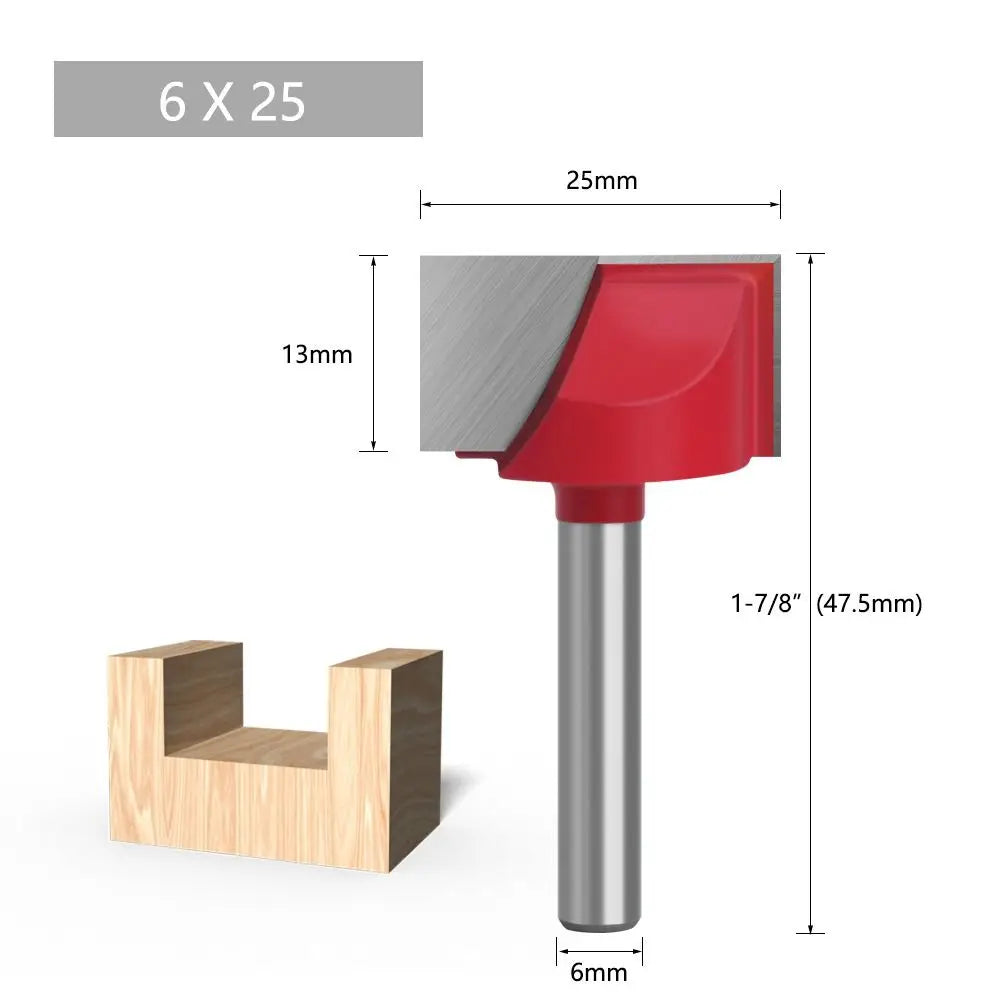 Durable 6mm Shank Milling Cutter Cleaning Bottom Bit Router Bits Wood Carving Woodworking Tools - Image 16