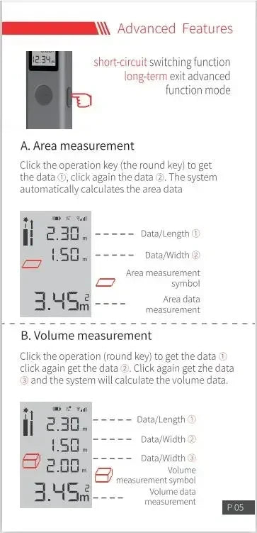 Original AtuMan DUKA Laser Range finder 25/40m LS-P/LS-1 Portable USB Charger High Precision Measurement Laser Range Finder - Image 13