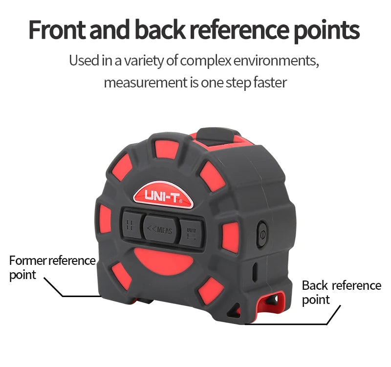 UNI-T 2in1 50m 60M Laser Tape Measure Roulette Distance Meter Rangefinder Electronic Ruler LCD Display Measuring Tool - Image 8