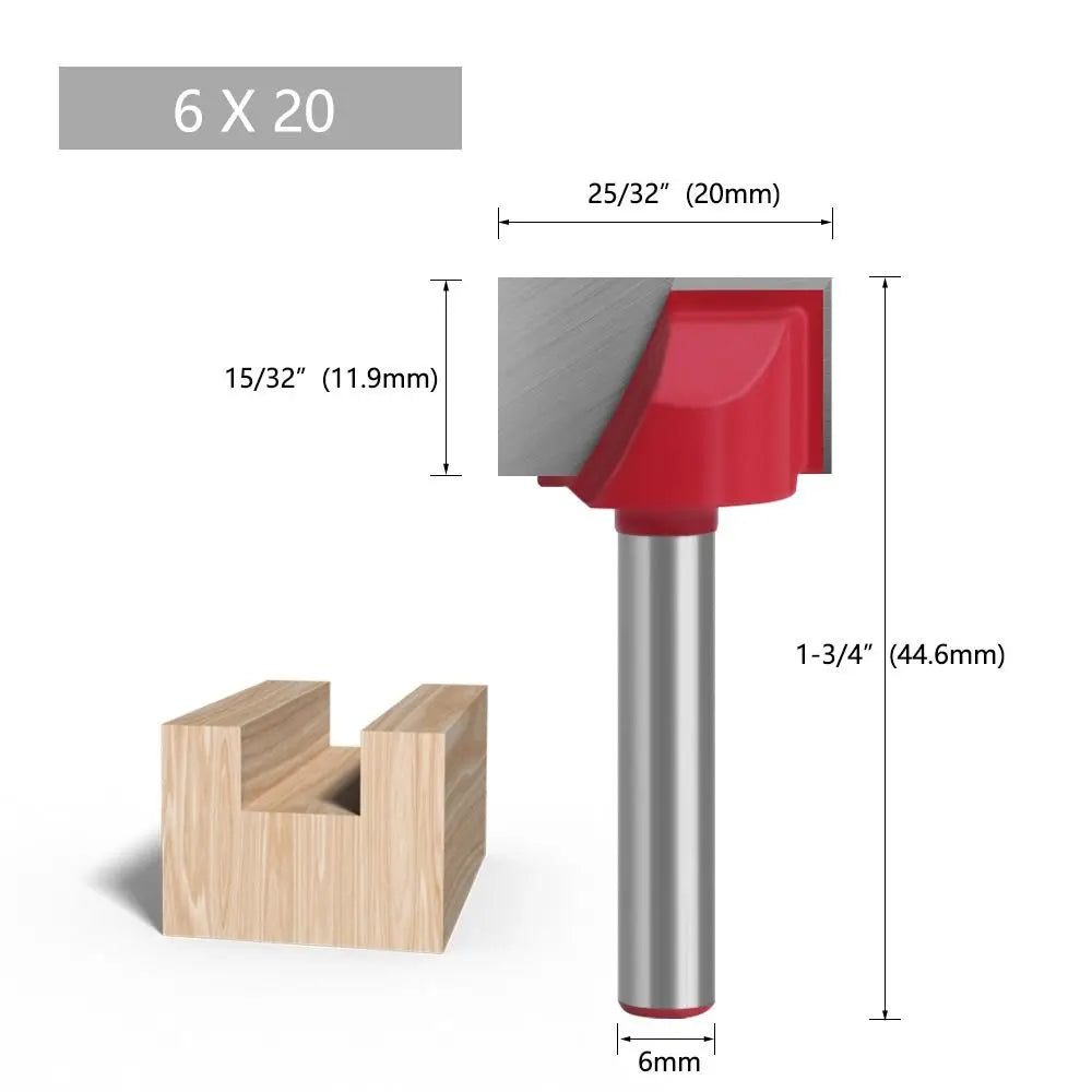 Durable 6mm Shank Milling Cutter Cleaning Bottom Bit Router Bits Wood Carving Woodworking Tools - Image 14