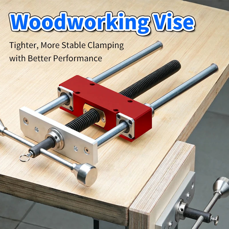 Workbench Front Inertia Vise Precision Heavy duty Woodworking Vise Aluminum Alloy Wood Bench Clamp for CNC Operators Woodworkers - Image 5