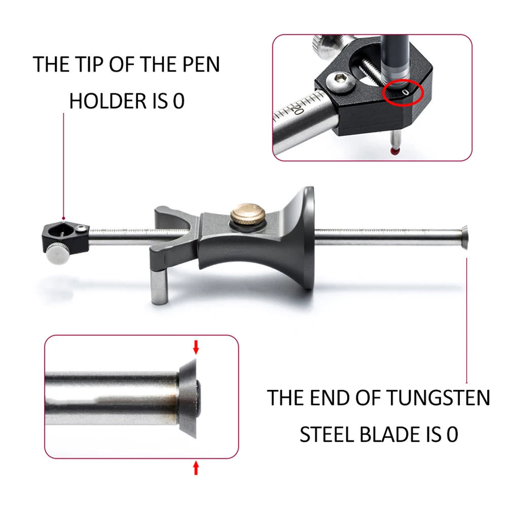 Linear Arc Scriber Woodworking Measuring Tool Marking Gauge Scribers Parallel Line Drawing Tool DIY Wood Working Scribe Tools - Image 5
