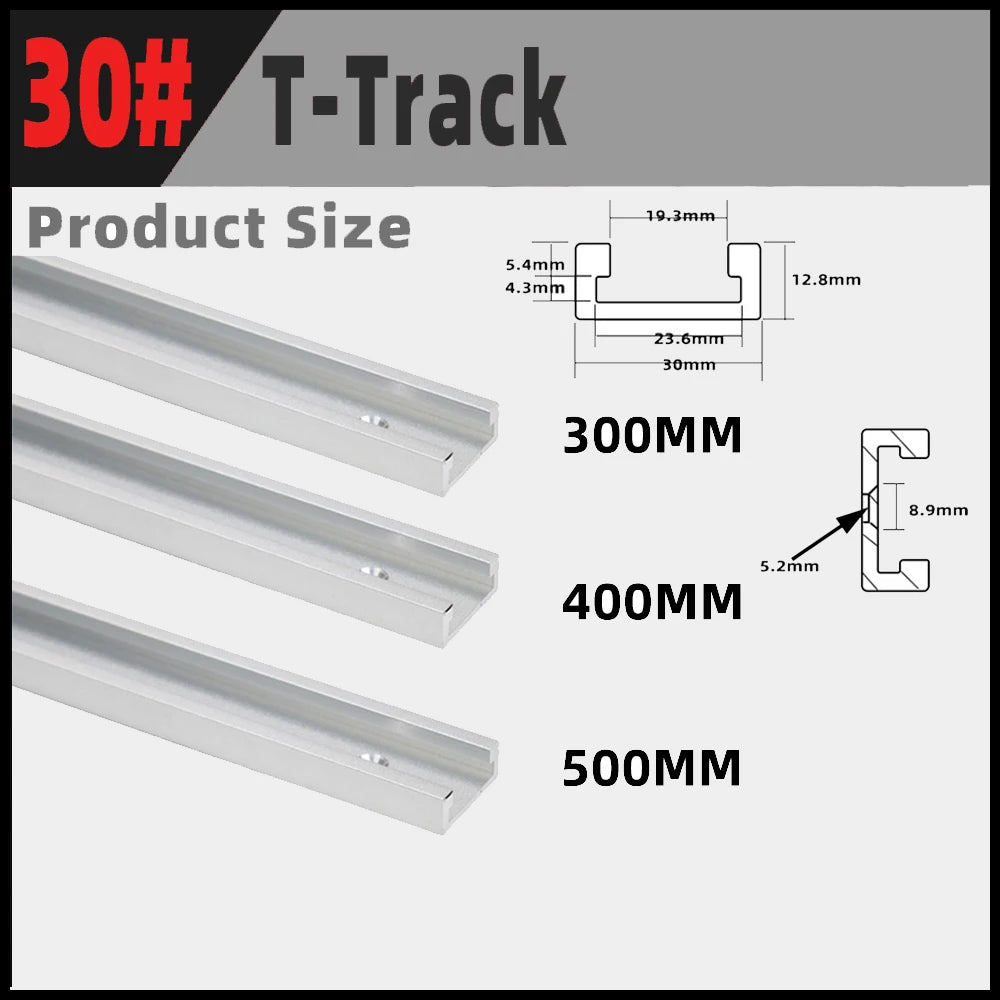 30 Type T-Track Limiter Aluminum Alloy Chute Woodworking Miter T Track Workbench Stop for DIY Saw Push Router Guide Tools - Image 5