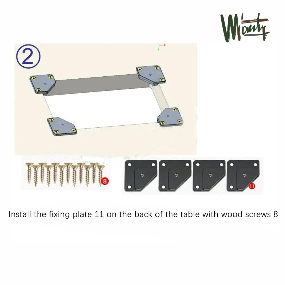 Ganwei Trimmer Inverted Lift Table System for 65mm Electric Trimming Machine Durable Router Table Plate Insert Woodwroking Tool - Image 10