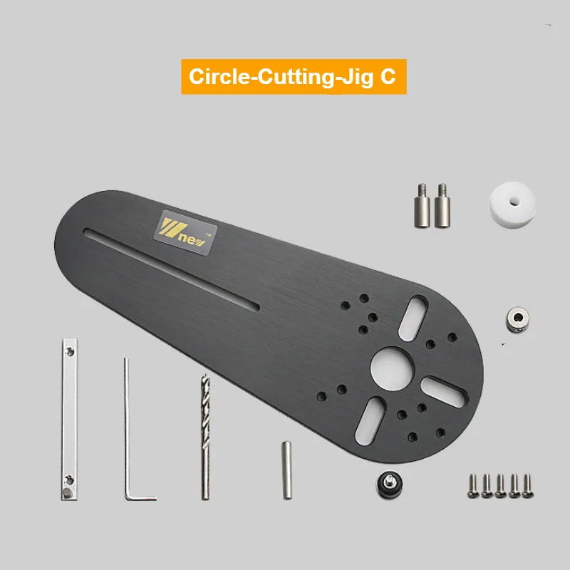 Circle Cutting Jig for Bosch Makita Electric Hand Trimmer Wood Router Circle Milling Groove DIY Tools Woodworking Milling - Image 6