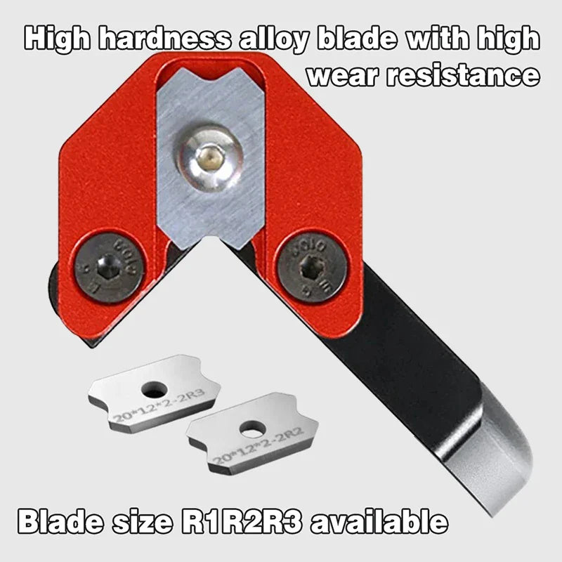 Woodworking Edge Banding Arc Trimming Manual Planer Blade Edge Corner Planer Wood Chamfering Fillet Scraper Board Deburring Tool - Image 2