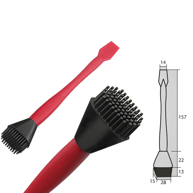 Wnew 4Pcs Silicone Glue Kit Wide Narrow Brush with Flat Scraper and Glue Tray Woodworking Gluing Kit Set - Image 13