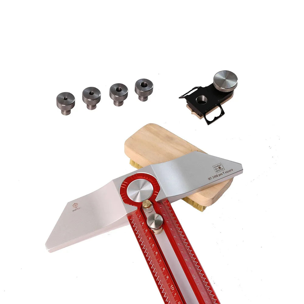 HONGDUI MT-2465 T Square Ruler PRO Scriber Marking Aluminum Alloy Hole Positioning Marking Gauge - Image 5