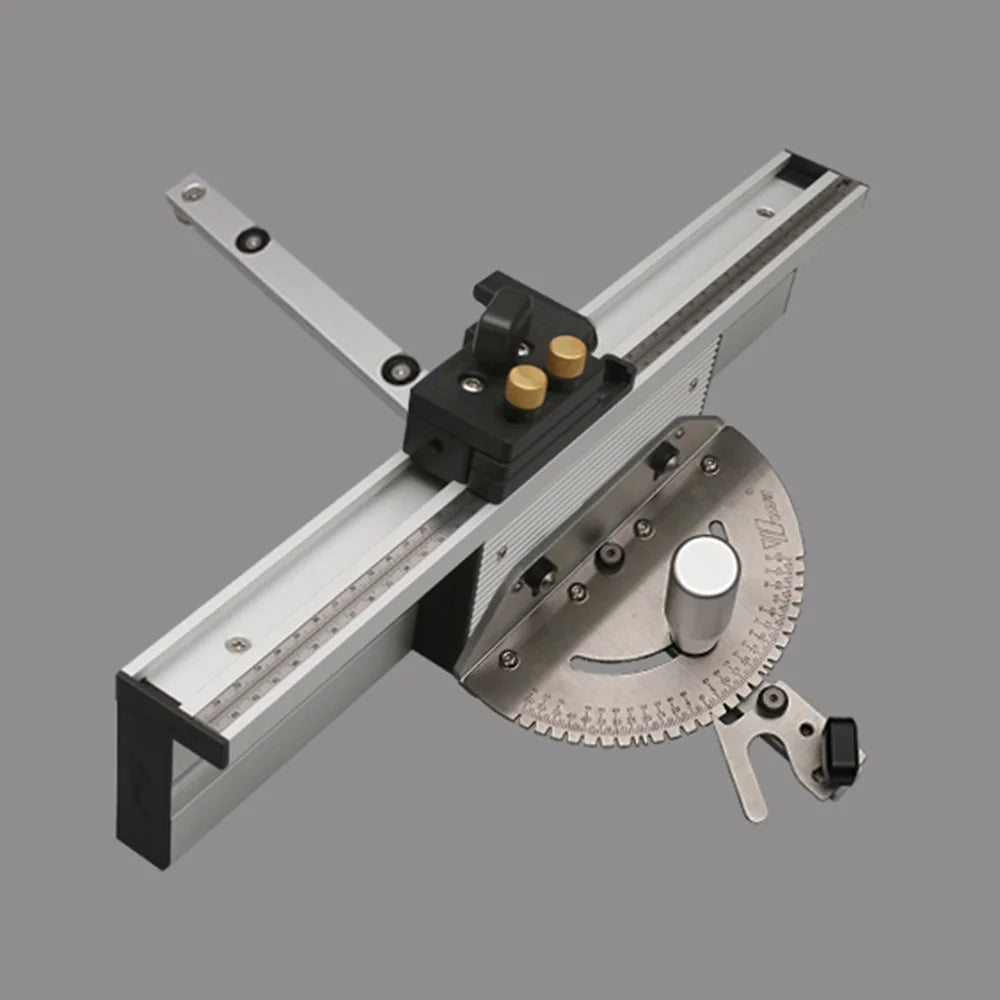 WNew Miter Gauge Fence With Track Stop Table Saw Router Woodworking Bench Tools Diy For Cutting Carpentry Squares Hand Tools - Image 6