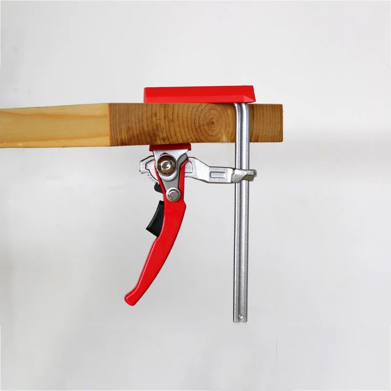 2Pcs Quick Ratchet Track Guide Rail Clamp Woodworking Clamp Fast Strong DIY Hand Tool Set Quick Adjustable Professional Wood Clamp - Image 3