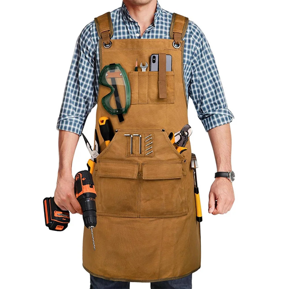 For Woodworking Workbench Apron Welding Work Work Safety Apron Heavy-duty Apron Construction Site Apron For Blacksmiths Work Protects From Hot Sparks - Image 8