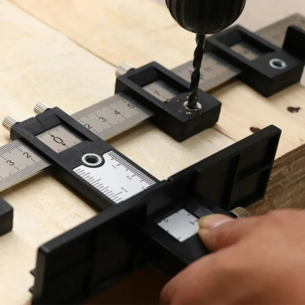 Location Drill Bit kit Woodworking Multi-purpose Drill Punch Jig Drill Guide Cabinet Handle Knob Furniture Template hand tool - Image 5