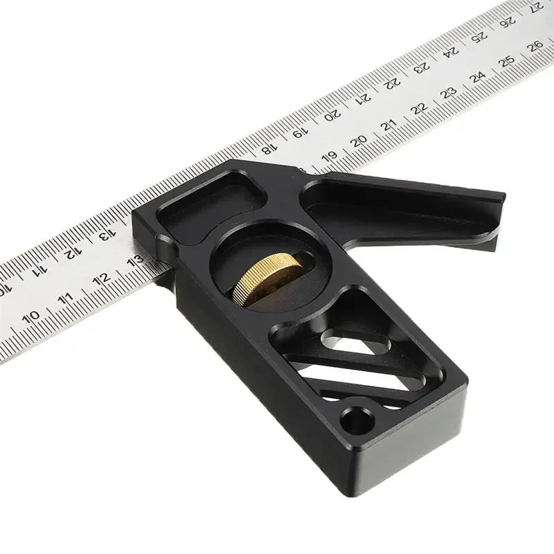 300mm Ruler Adjustable 45 90 Angle Positioning Block Gauge Line Marking Gauge Scriber DIY Carpentry Scribing Measuring Tools - Image 6