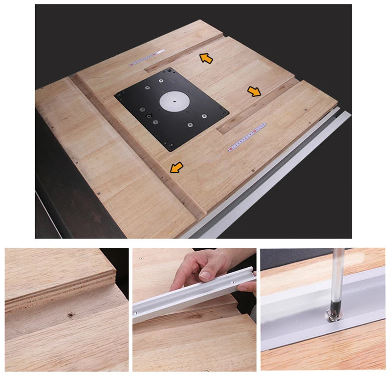 30 Type T Track 80/100cm Aluminum Allay Miter Track Woodworking Chute Guide Rail for Table Saw Workbench Router Table DIY Tools - Image 5
