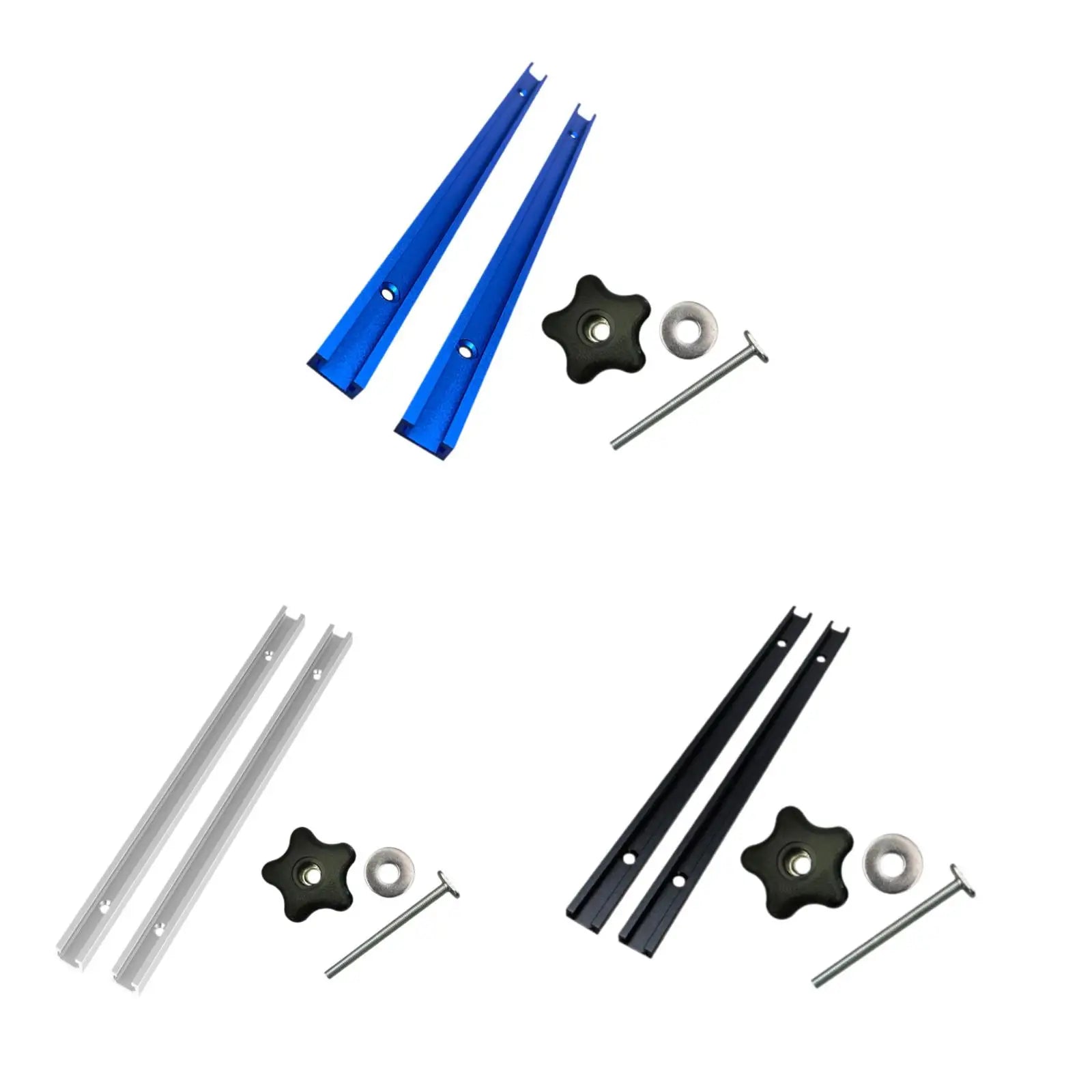 Miter Track Jig Kit for T-Track Systems, 30.5cm Length, Table Saws and Mills - Image 3