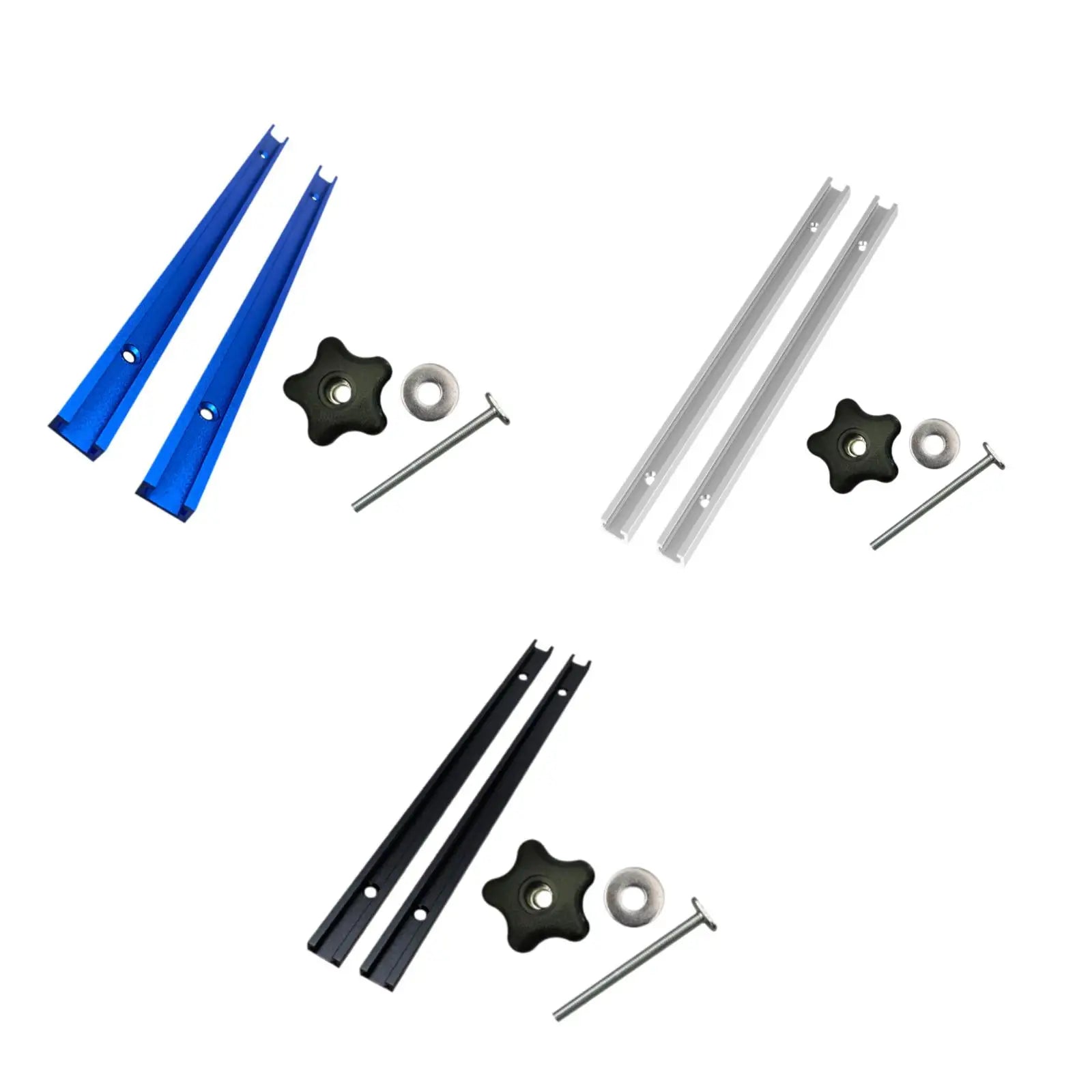 Miter Track Jig Kit for T-Track Systems, 30.5cm Length, Table Saws and Mills