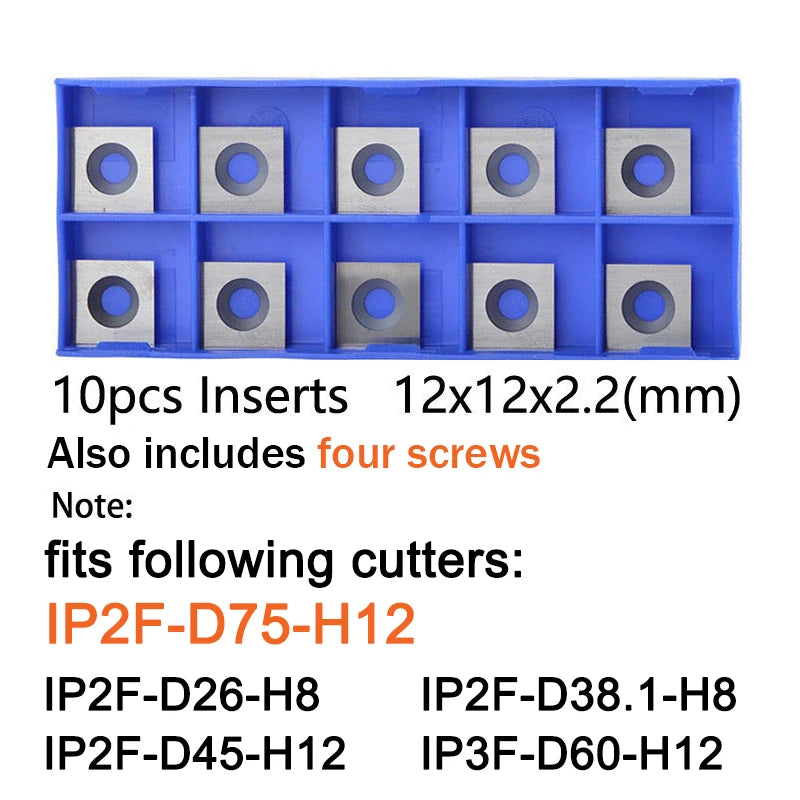 Dreanique 2-Flute Wood Planer Bit 75mm Cutting Diameter 12 Shank CNC Spoilboard Surfacing Tambour Router Bit Insert Carbide Slab - Image 7