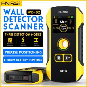 FNIRSI WD-02 Wall Detector Stud Finder New Design Positioning Hole TFT Display AC Live Cable Wires Metal Wood Stud Wall Scanner