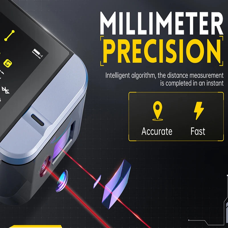 FNIRSI IR40 Smart Laser Rangefinder 40M Laser Tape Measure Digital Distance Meter Metro Laser Digital Accurate APP To Draw - Image 2