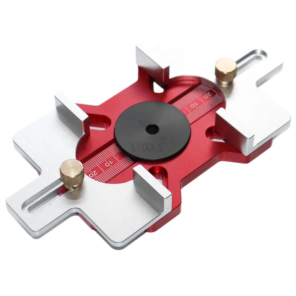 Woodworking 2-in-1 Slotted Positioning Plate Aluminum Alloy Drawer Handle Punching Template Wood Convenient Cut Auxiliary Tools - Image 6