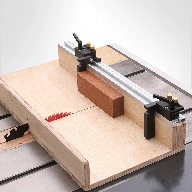 45# 122CM Aluminum Alloy T-Track, Woodworking 45 Type Chute With Fixed or Movable Scale For DIY Table Saw Miter Carpenter Tools - Image 5