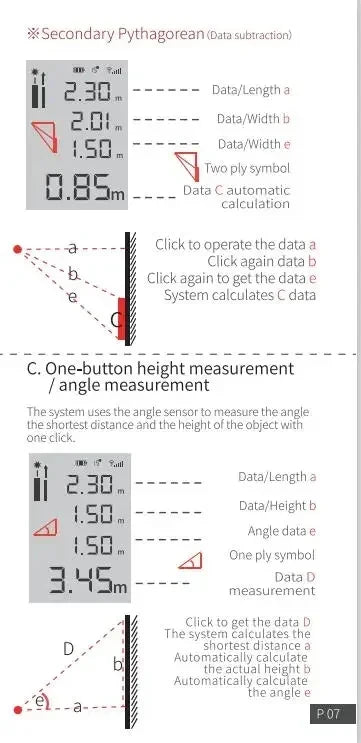Original AtuMan DUKA Laser Range finder 25/40m LS-P/LS-1 Portable USB Charger High Precision Measurement Laser Range Finder - Image 15