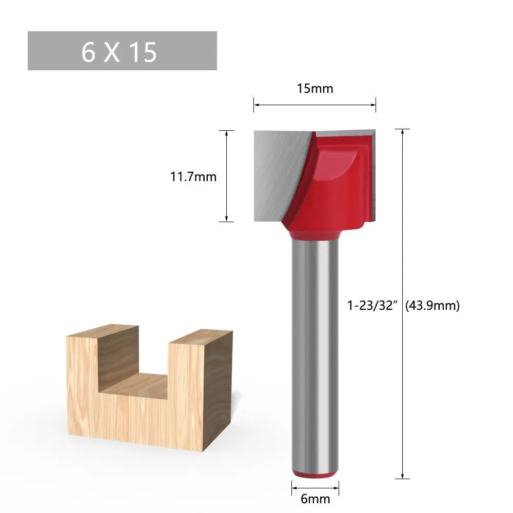 Durable 6mm Shank Milling Cutter Cleaning Bottom Bit Router Bits Wood Carving Woodworking Tools - Image 11
